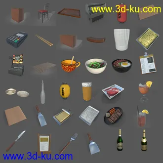 3D打印模型FG Japanese Steak House的图片