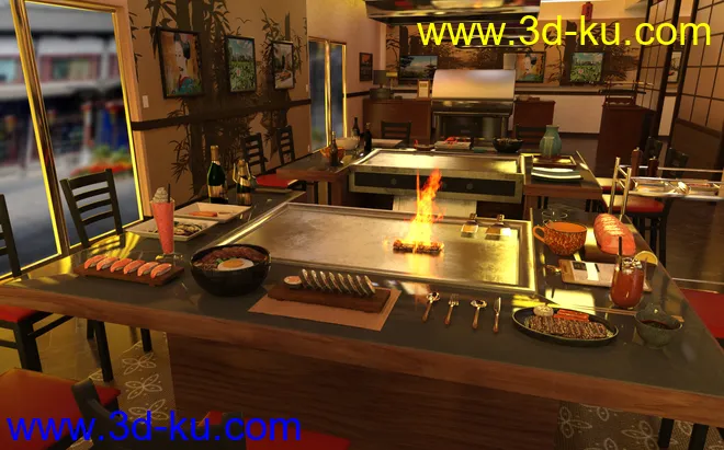 FG Japanese Steak House模型的图片8