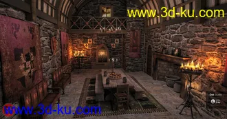 3D打印模型FG Medieval Dining Hall的图片