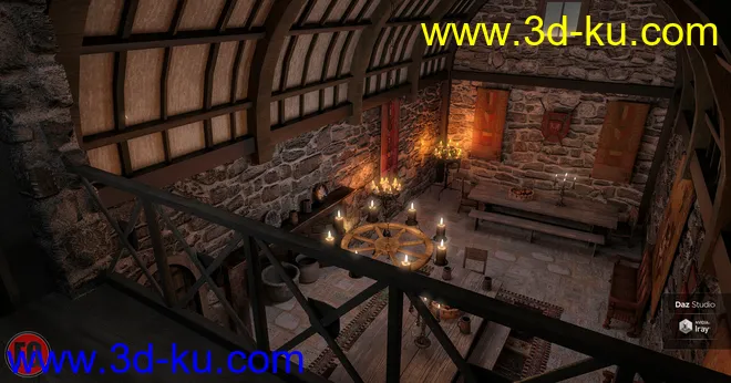 FG Medieval Dining Hall模型的图片5