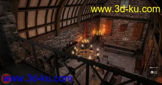 3D打印模型FG Medieval Dining Hall的图片