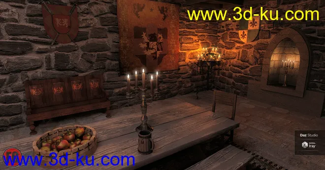 FG Medieval Dining Hall模型的图片6