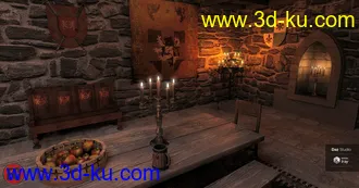 3D打印模型FG Medieval Dining Hall的图片