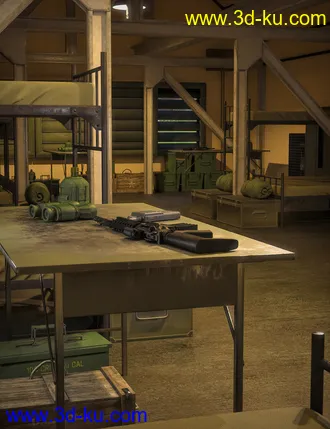 3D打印模型FG Military Barracks的图片