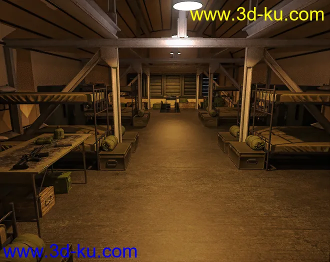 FG Military Barracks模型的图片2