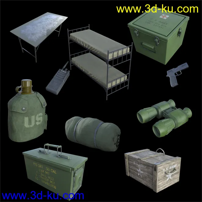 FG Military Barracks模型的图片3