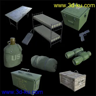 3D打印模型FG Military Barracks的图片