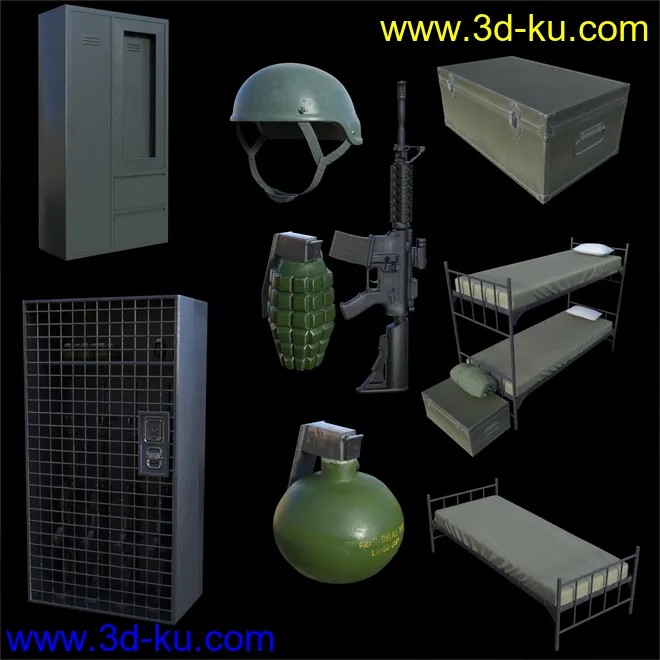 FG Military Barracks模型的图片4