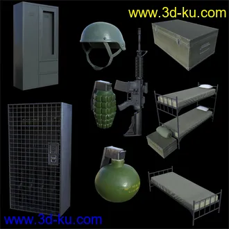 3D打印模型FG Military Barracks的图片