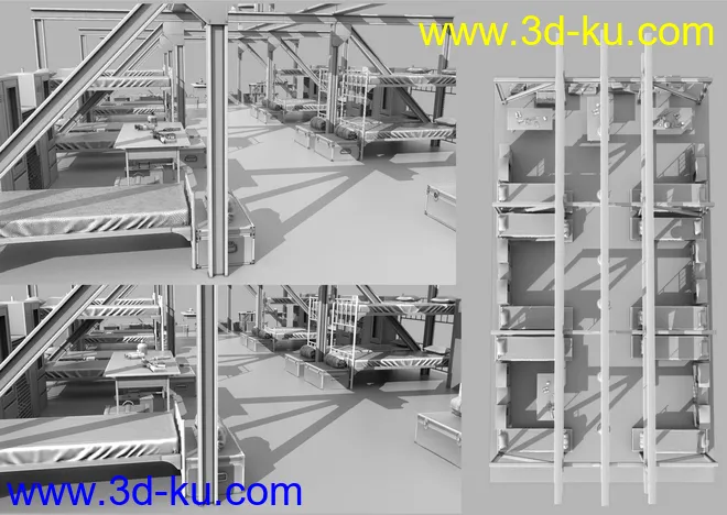 FG Military Barracks模型的图片5