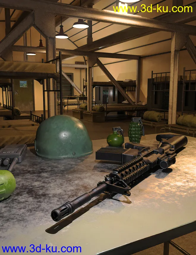 FG Military Barracks模型的图片6