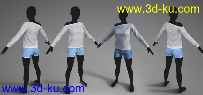 FG Modern Style Clothing模型的图片3