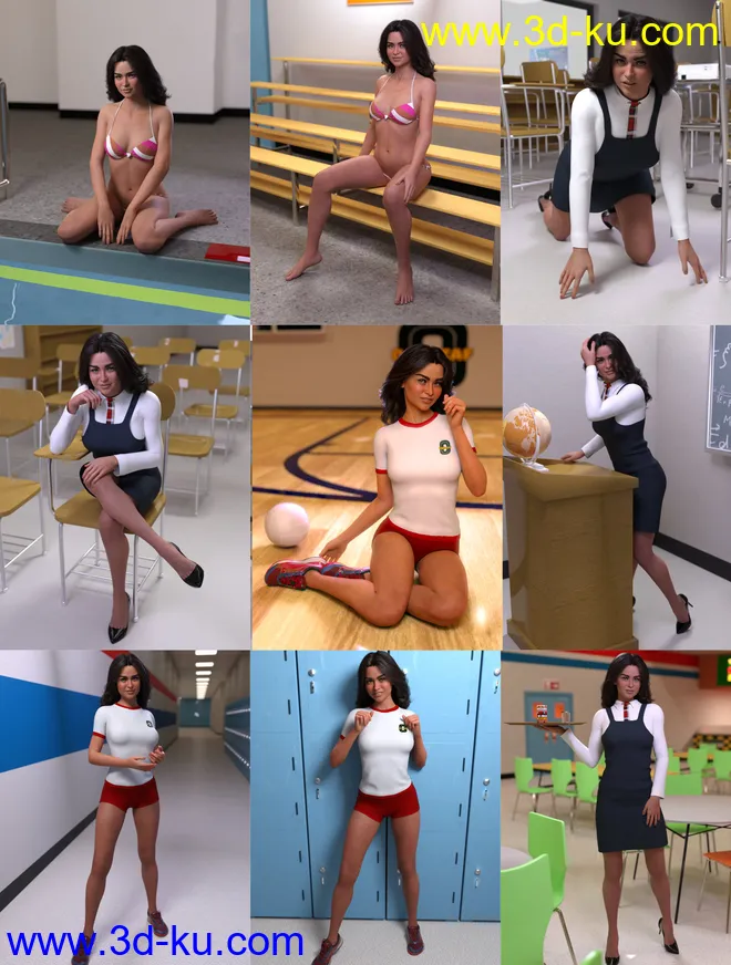 FG School Poses模型的图片2