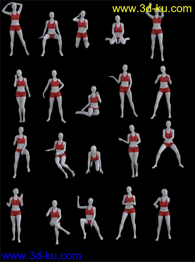 FG School Poses模型的图片5