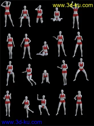 3D打印模型FG School Poses的图片