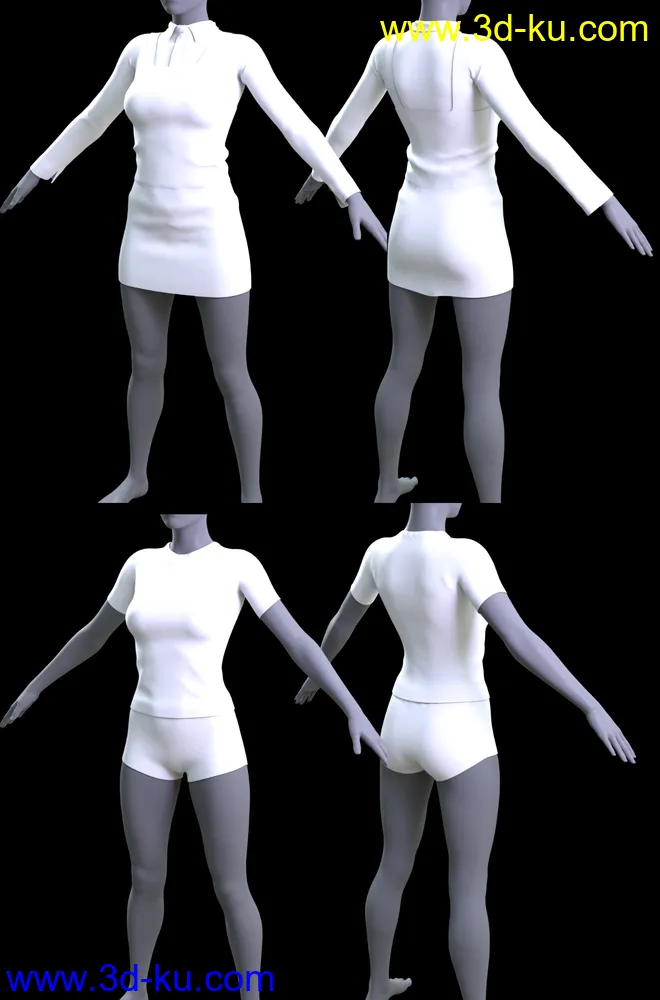 FG School Uniforms for Genesis 8 Female(s)模型的图片6