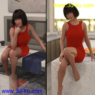 3D打印模型FGMS Poses and Expressions for Genesis 8 Female的图片