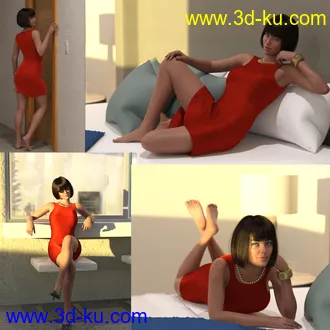 3D打印模型FGMS Poses and Expressions for Genesis 8 Female的图片