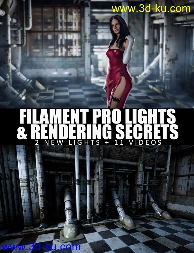 Filament PRO Lights And Rendering Secrets - 2 New Lights + Video Tutorial模型的图片1