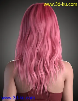 3D打印模型Flora Hair For Genesis 8 and 8.1 Female的图片