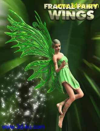 3D打印模型Fractal Fairy Wings的图片