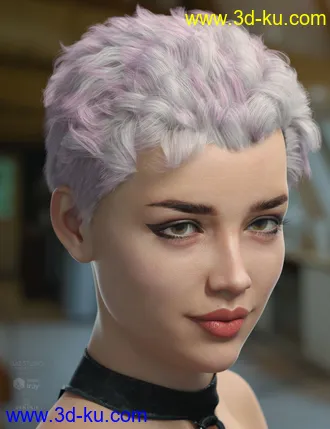 3D打印模型Frankie Hair for Genesis 8的图片