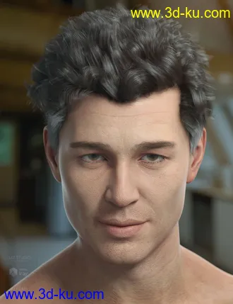 3D打印模型Frankie Hair for Genesis 8的图片