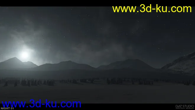 Frozen Lake Skyspheres-HDRIs模型的图片3