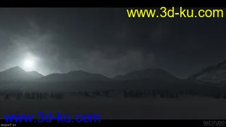 3D打印模型Frozen Lake Skyspheres-HDRIs的图片