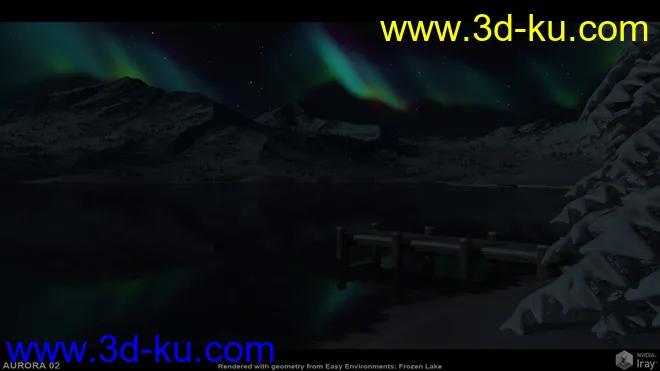 Frozen Lake Skyspheres-HDRIs模型的图片4