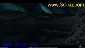3D打印模型Frozen Lake Skyspheres-HDRIs的图片