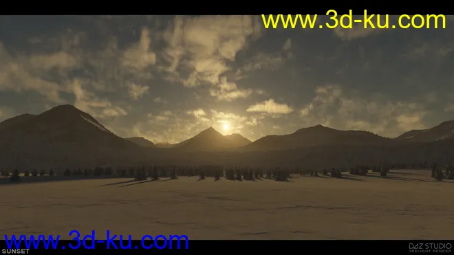 Frozen Lake Skyspheres-HDRIs模型的图片7