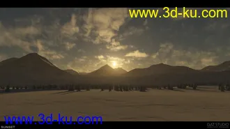3D打印模型Frozen Lake Skyspheres-HDRIs的图片