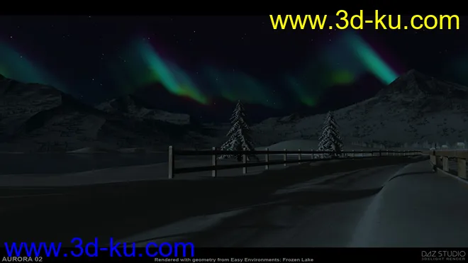 Frozen Lake Skyspheres-HDRIs模型的图片10