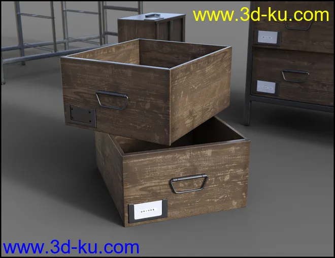 Furniture Collection - Apothecary Drawers模型的图片3