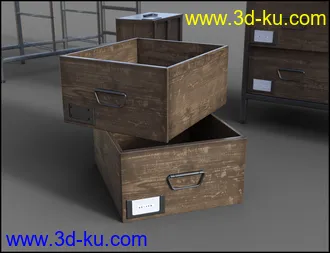 3D打印模型Furniture Collection - Apothecary Drawers的图片