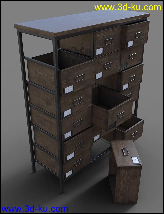 Furniture Collection - Apothecary Drawers模型的图片4