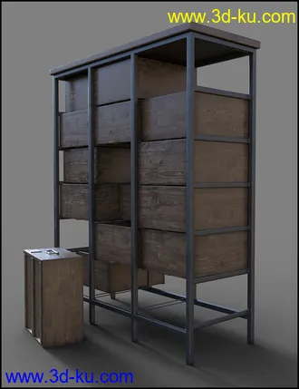 3D打印模型Furniture Collection - Apothecary Drawers的图片