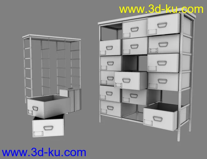 Furniture Collection - Apothecary Drawers模型的图片6