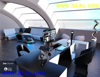 3D打印模型Futuristic Executive Office的图片