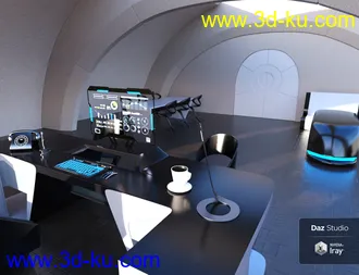 3D打印模型Futuristic Executive Office的图片