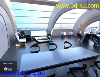 3D打印模型Futuristic Executive Office的图片