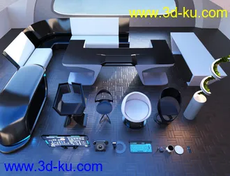 3D打印模型Futuristic Executive Office的图片