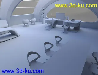 3D打印模型Futuristic Executive Office的图片