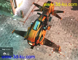 3D打印模型Futuristic Hover Bike的图片