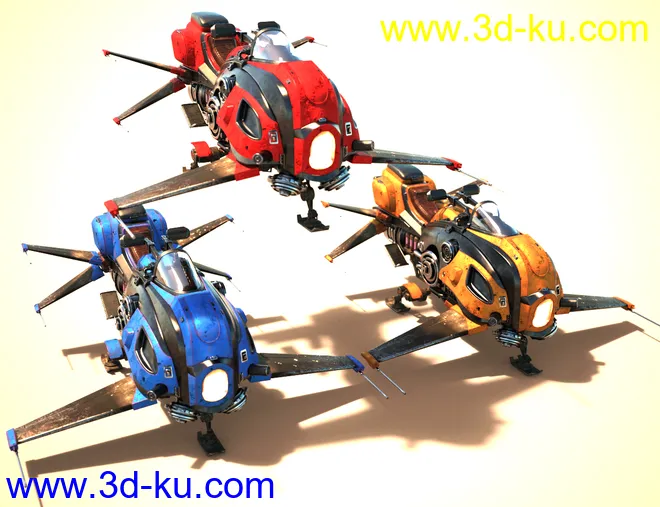 Futuristic Hover Bike模型的图片7