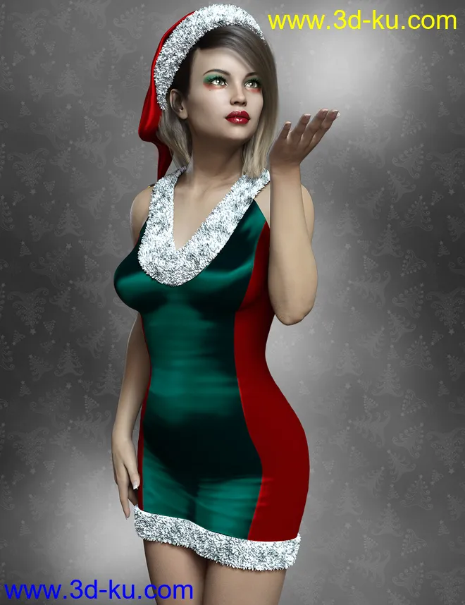 FWSA Noelle HD for Genesis 8 Female模型的图片3