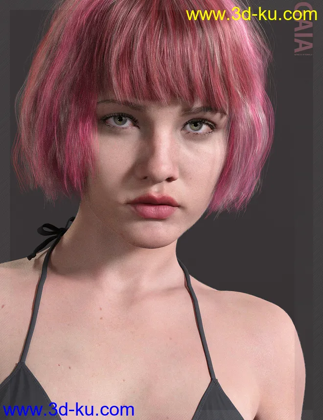Gaia HD with HD Expression for Genesis 8.1 Female模型的图片1