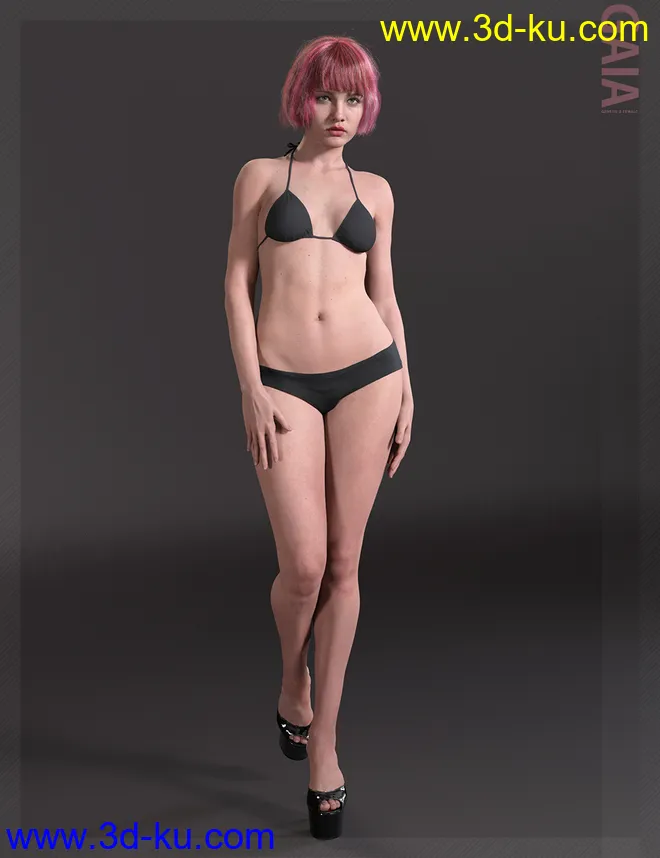 Gaia HD with HD Expression for Genesis 8.1 Female模型的图片2