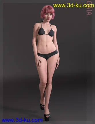 3D打印模型Gaia HD with HD Expression for Genesis 8.1 Female的图片